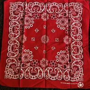Vintage Red Western Bandana
